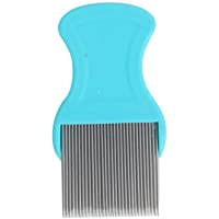 cosanter pulgas peine Grooming Acero Inoxidable Pequeño Azul Cepillo para perros gatos mascotas